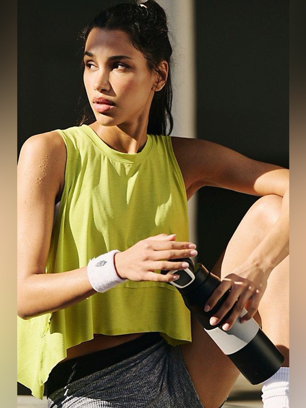 FP MOVEMENT Tempo UV protection Tank NWT Honeydew Chartreuse